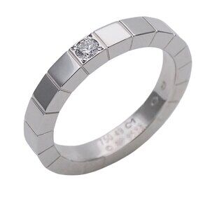 CARTIER Authentic Silver Diamond Ring #49